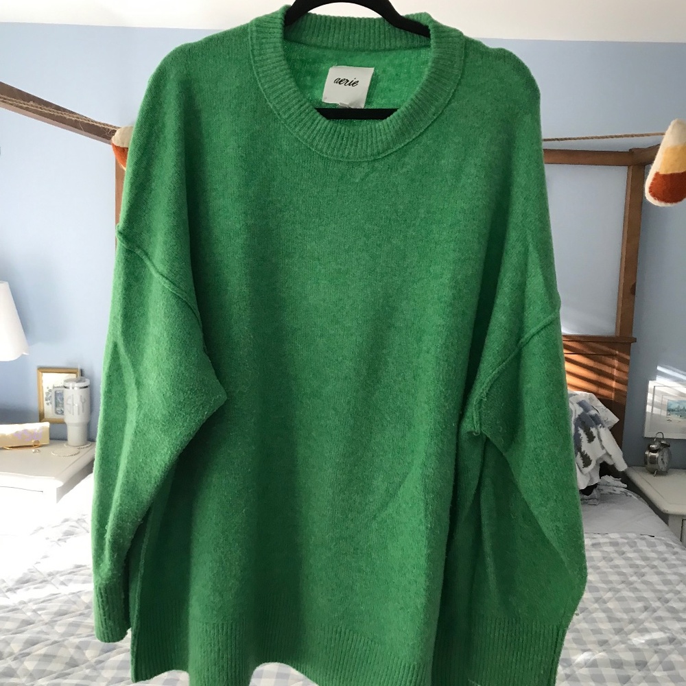 Aerie green sweater